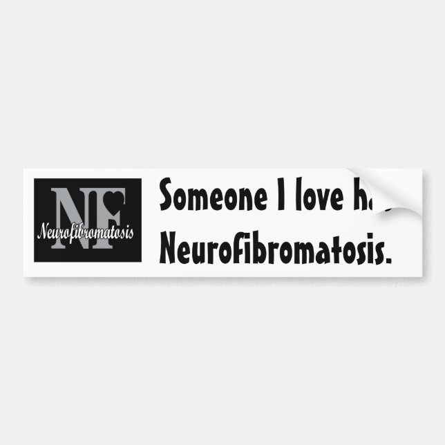 Jemand i-Liebe hat Neurofibromatosis. Autoaufkleber (Vorne)