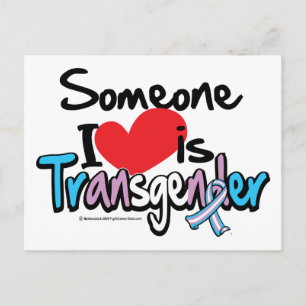 Jemand I Liebe ist Transgender Postkarte