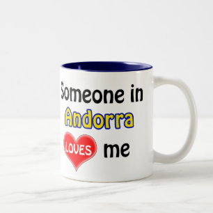 Jemand in Andorra Lieben mir Zweifarbige Tasse
