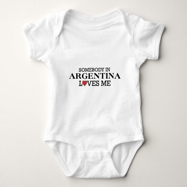 Jemand in Argentinien Baby Strampler (Vorderseite)