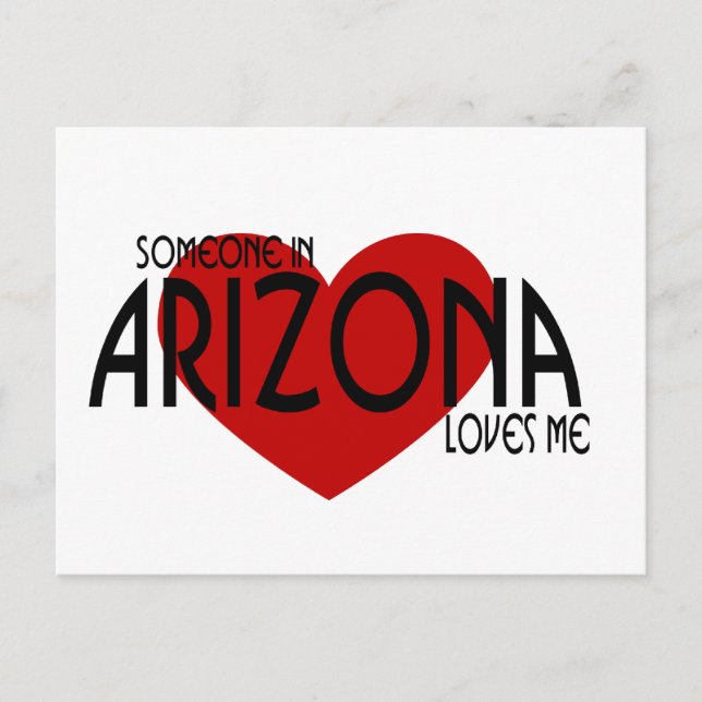 Jemand in Arizona Liebe mich! Postkarte (Vorderseite)