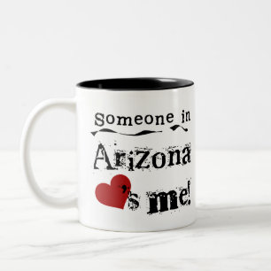 Jemand in Arizona-Lieben ich Zweifarbige Tasse