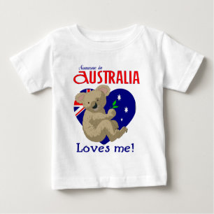 Jemand in Australien-Lieben ich Koala Baby T-shirt