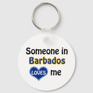 Jemand in Barbados Lieben mir Schlüsselanhänger