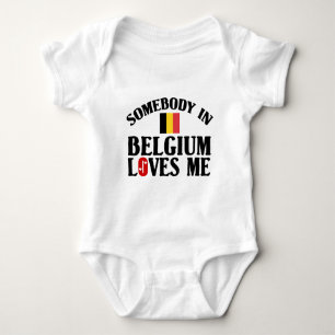Jemand in Belgien-Lieben ich Baby Strampler