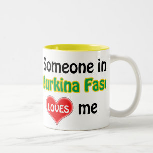 Jemand in Burkina Faso Lieben mir Zweifarbige Tasse