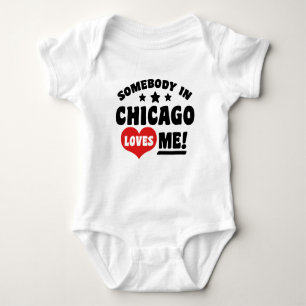 Jemand in Chicago Lieben Me Schnuller Baby Strampler