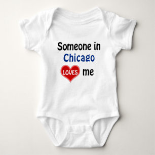 Jemand in Chicago Lieben mir Baby Strampler