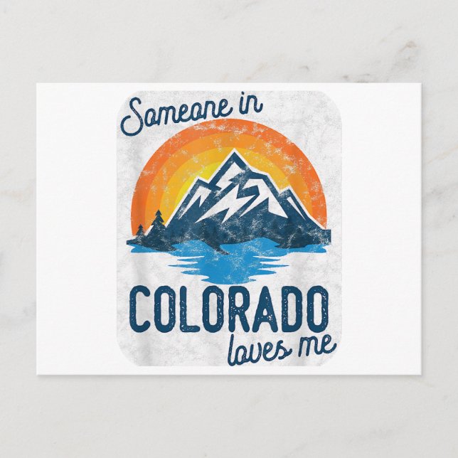 Jemand in Colorado Lieben Postkarte (Vorderseite)