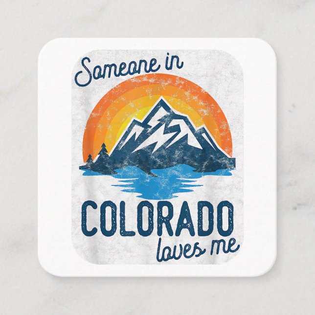 Jemand in Colorado Lieben Quadratische Visitenkarte (Vorderseite)