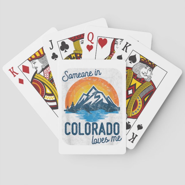 Jemand in Colorado Lieben Spielkarten (Rückseite)