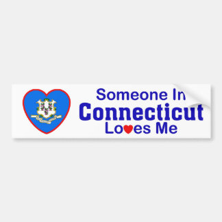 Jemand in Connecticut-Lieben ich Autoaufkleber