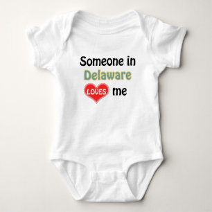 Jemand in Delaware Liebe mir Baby Strampler