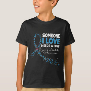 Jemand in der Liebe braucht eine heilende T1D Typ T-Shirt