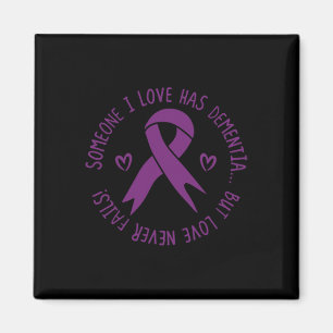 Jemand in der Liebe hat Demenz Alzheimer Bewusstse Magnet