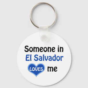 Jemand in El Salvador liebt mich Schlüsselanhänger