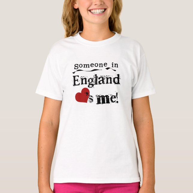 Jemand in England-Lieben ich T-Shirt (Vorderseite)