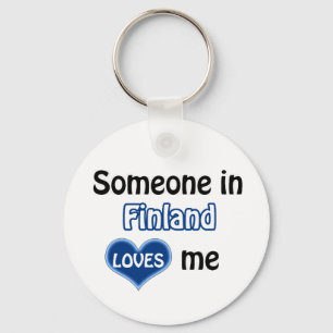 Jemand in Finnland Liebe mir Schlüsselanhänger