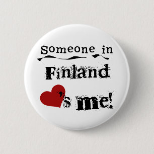 Jemand in Finnland-Lieben ich Button