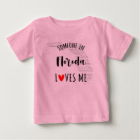 Jemand in Florida Lieben Me Map Baby T Shirt