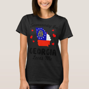 Jemand in Georgia Lieben ich lustig T-Shirt