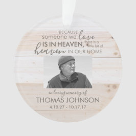 Jemand in Himmelsakryllischer Foto Ornament