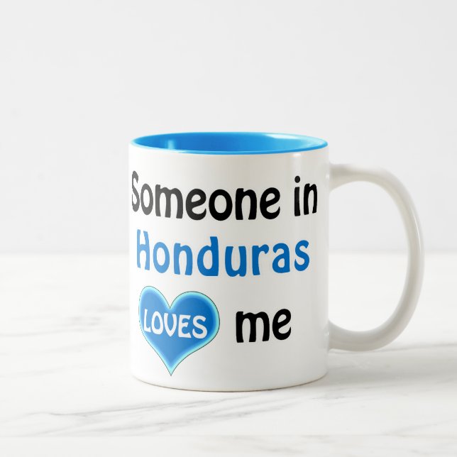 Jemand in Honduras Lieben mir Zweifarbige Tasse (Rechts)