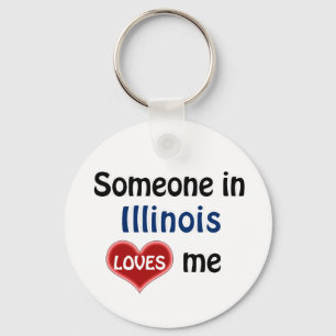 Jemand in Illinois Lieben mir Schlüsselanhänger