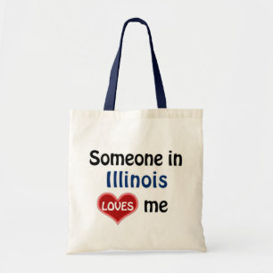 Jemand in Illinois Lieben mir Tragetasche
