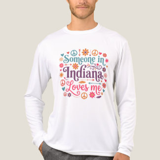 Jemand in Indiana liebt mich Boho Hippie Design Tri-Blend Shirt