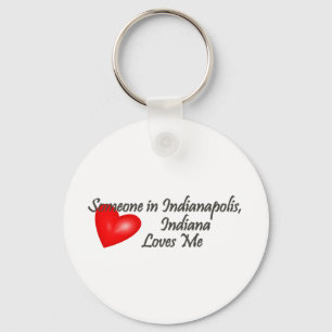 Jemand in Indianapolis-Lieben ich Schlüsselanhänger