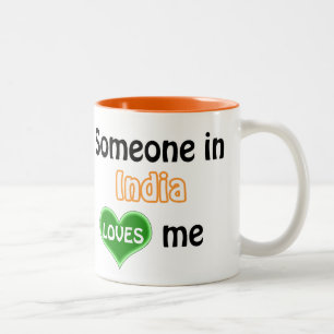 Jemand in Indien Lieben mir Zweifarbige Tasse