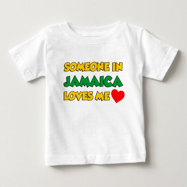 Jemand in Jamaika-Lieben Baby T-shirt (Vorderseite)