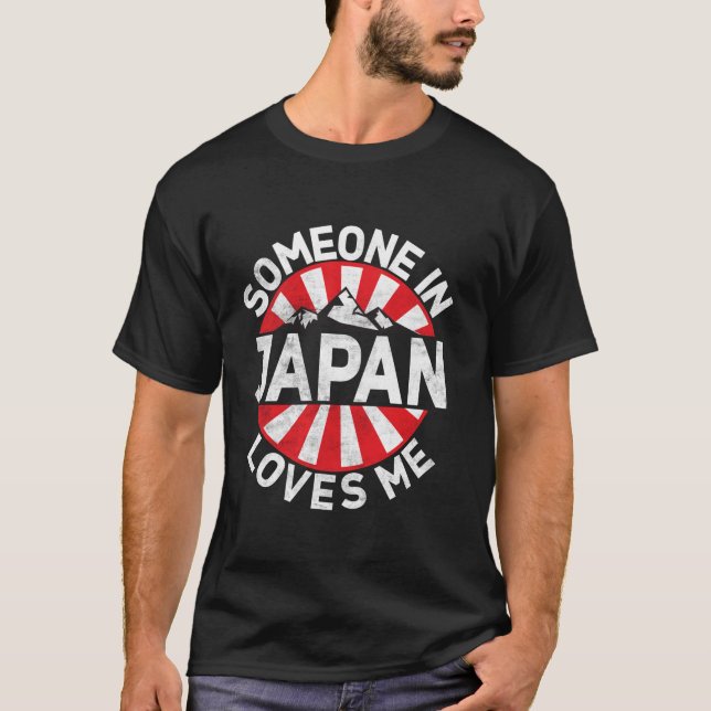 Jemand in Japan Liebe mir Japanisch Long Sleeve T  T-Shirt (Vorderseite)