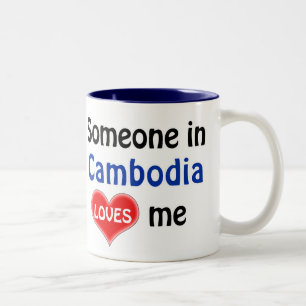 Jemand in Kambodscha Lieben mir Zweifarbige Tasse