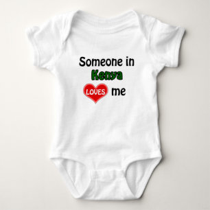 Jemand in Kenia Liebe mir Baby Strampler