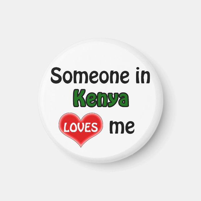 Jemand in Kenia verliebt mich Magnet (Vorne)