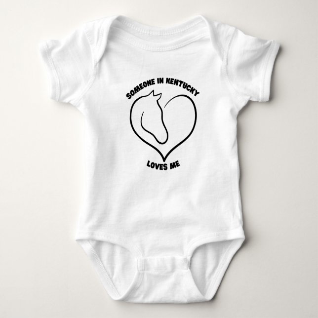 Jemand in Kentucky Lieben Me Baby Bodysuit Baby Strampler (Vorderseite)