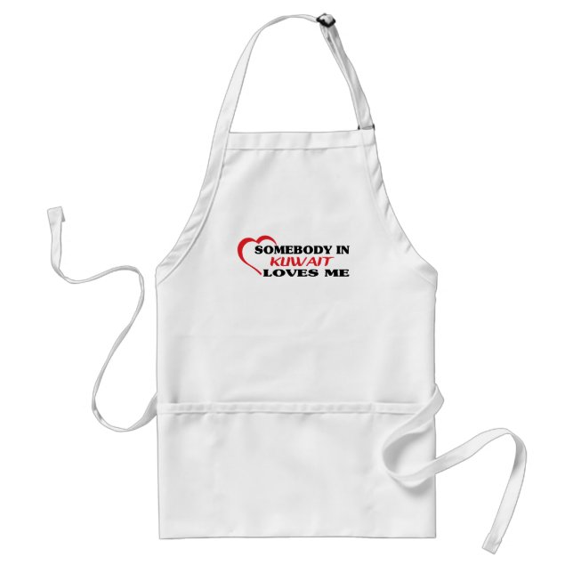 Jemand in Kuwait Lieben Me Schürze (Vorne)