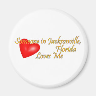 Jemand in Lieben Jacksonvilles Florida ich Magnet
