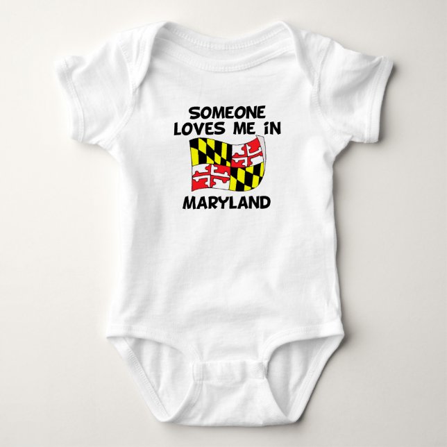 Jemand in Maryland-Lieben ich Baby Strampler (Vorderseite)