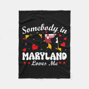 Jemand in Maryland Lieben Me Funny Valentine Gesch Fleecedecke