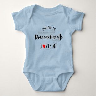 Jemand in Massachusetts Lieben ich Baby Bodysuit Baby Strampler