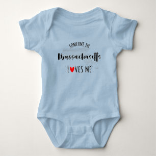 Jemand in Massachusetts Lieben ich Baby Bodysuit Strampler