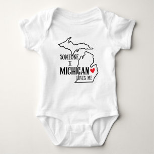 Jemand in Michigan Lieben Me Baby Strampler