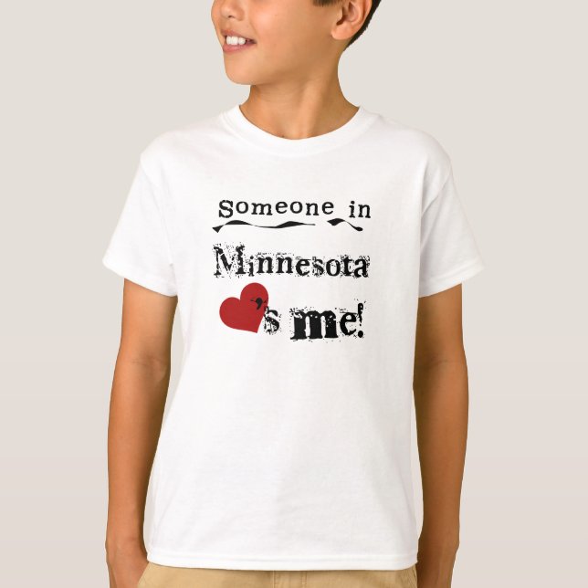 Jemand in Minnesota-Lieben ich T-Shirt (Vorderseite)