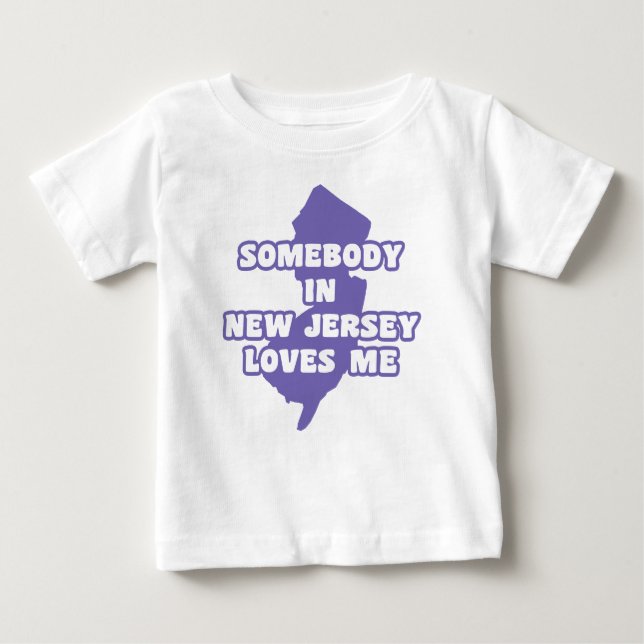Jemand in New Jersey Lieben ich Baby T-shirt (Vorderseite)