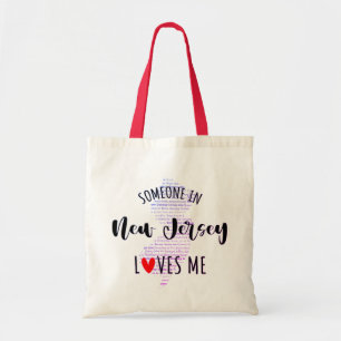 Jemand in New Jersey Lieben Me Tote Bag Tragetasche