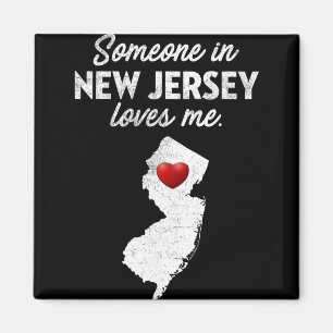 Jemand in New Jersey liebt mich - New Jersey Nj Magnet