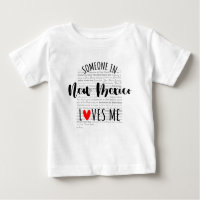 Jemand in New Mexico Lieben Mich Map Baby T Shirt